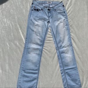 MOSCHINO LOW RISE FLARE JEANS